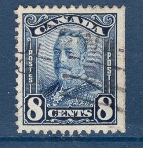 Canada   #171  used  1930  George V  8c  blue  imperf. right side