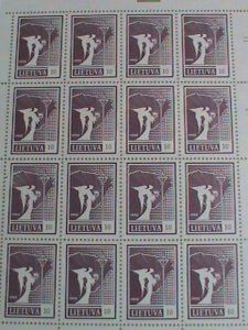 LITHUANIA STAMP-1990- SC#372 ANGEL AND MAP MINT FULL SHEET