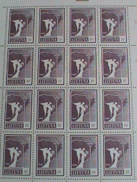 LITHUANIA STAMP-1990- SC#372 ANGEL AND MAP MINT FULL SHEET