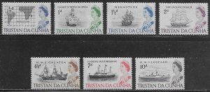 Tristan da Cunha Scott #'s 71 - 79 MH Short set