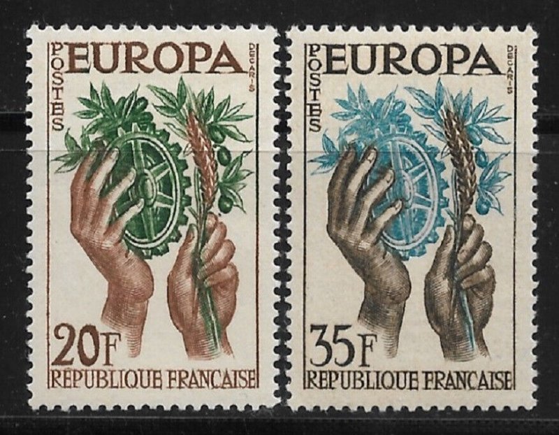 France 1957, Europa Issue, Scott # 846-847, VF MNH**