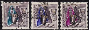 Malta - 1966 - Scott #358-60 - complete used