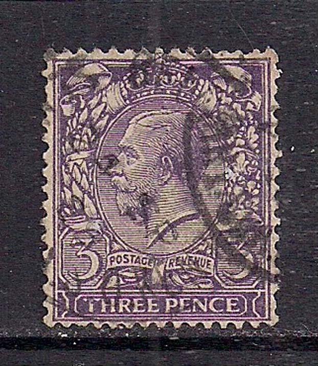 GB 1912 - 24 KGV 3d Violet SG 375 wmk 100 ( 552 )