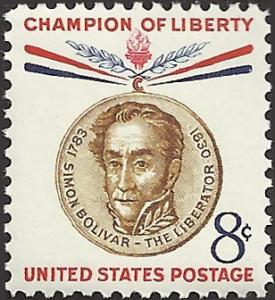 # 1111 MINT NEVER HINGED SIMON BOLIVAR