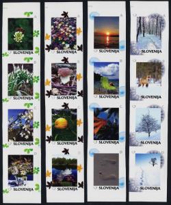 Slovenia 1065a-93a MNH Winter scenes, Tree, Turtle, Flowers, Crab, Fox, Mushroom