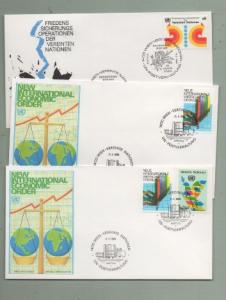 UN Vienna Scott# 7-16  1980 FDC  (13 First Day Covers)