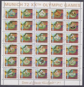 1972 Umm Al Qiwain 847-R858ZB used 1972 Olympic Games in Munich 15,00 €