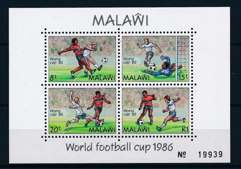 [59632] Malawi 1986 World Cup Soccer Football Mexico MNH Sheet