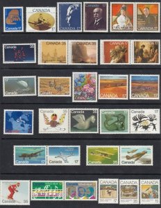 Canada 1980 Year Complete Stamps Collection = MNH #847-877