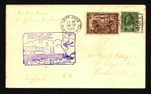 Canada 1929 FFC - St John to Montreal - Z16713