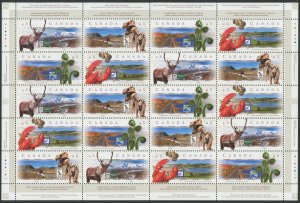 Canada - 1739 - 1742a - Scenic Highways 2 - Full pane of 20 Mint nh