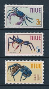 [112486] Niue 1970 Marine life crabs Kalahimu Kalavi Unga  MNH