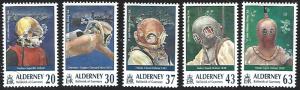 Alderney #114-118 MNH Full Set of 5