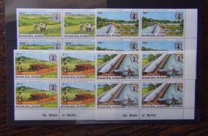 Swaziland 1973 National Resources in blocks x 4 MNH