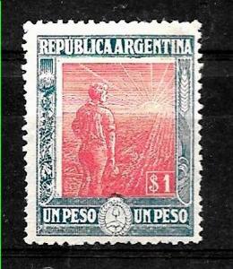 LOT 320 ARGENTINA 1911 FARMER 1 PESO  GJ 359,MH
