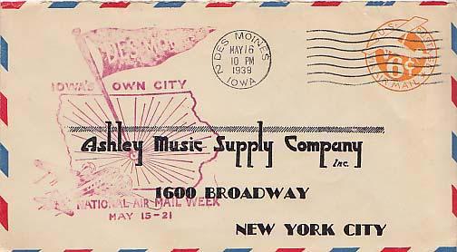 United States, Airmail, Event, Iowa