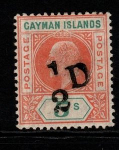 CAYMAN ISLANDS SG18 1907 ½d on 5/= SALMON & GREEN MTD MINT 