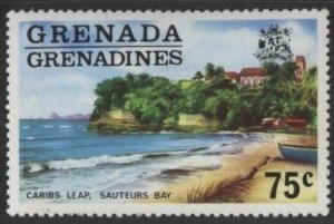 Grenada Grenadines 123 (mnh) 75c Caribs Leap, Sauteurs Bay (1975)