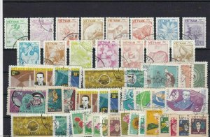 VIETNAM USED STAMPS ON LARGE STOCK CARD  REF 1322