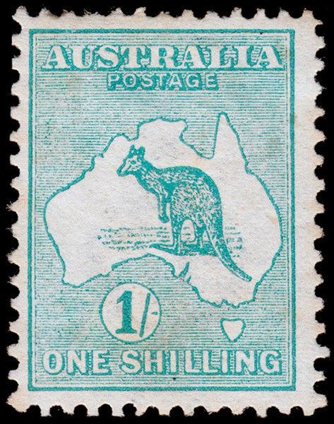 Australia Scott 10 (1913) Mint H F-VF, CV $130.00 M