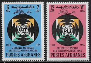 Afghanistan #808-9 MNH Set - World Telecommunications Day