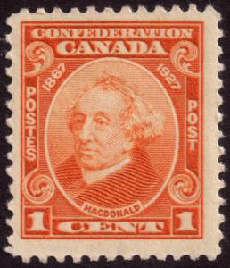 Canada 1927 1c Orange SG266 MH