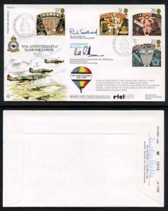 RFDC88 50th Ann Of No.249 Squadron Signed by B.J. Randle and P. Spellward