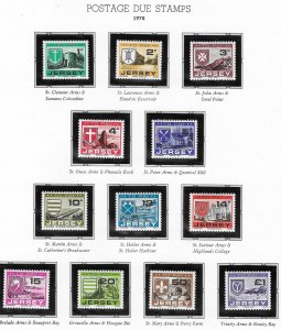 Jersey #J21-J32   Coats of Arms (MNH CV $4.35