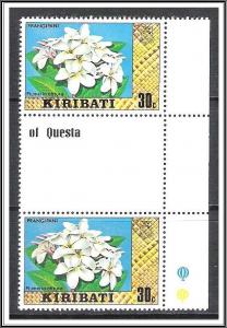 Kiribati #336a Cultural & Scenic Views Gutter Pair MNH