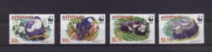 Aitutaki Birds/WWF Mi#772-75 MNH