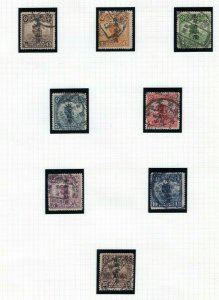 CHINA ROC Stamps{8} JUNKS & REAPERS Used Album Page MAL386