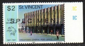 St. Vincent Sc #633a MNH with 'SPECIMEN' overprint