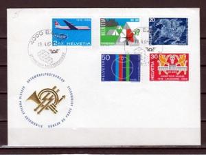 Switzerland, Scott cat. 495-499. Girl Scouts & Gymnastics. First day cover. ^