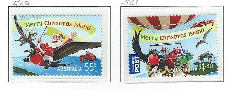 Christmas Island   mnh    s.c.#  520 - 521