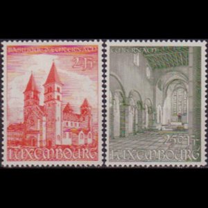 LUXEMBOURG 1953 - Scott# 295-6 St.Will.Basilica Set of 2 LH