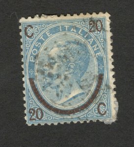 ITALY-USED PERFORATED STAMPS-King Victor Emanuel -OVERPRINT - 1865.