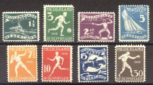 NETHERLANDS #B25-32 Mint NH - 1928 Olympics Set