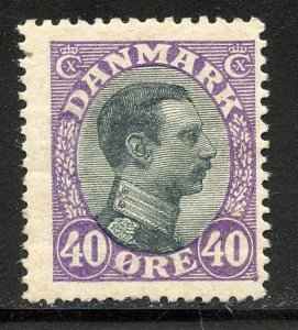 Denmark #116, Mint Hinge Remain.