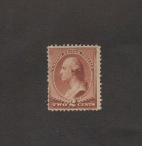 Scott 210 - Washington 2 Cent Single. MNH. OG.   #02 210