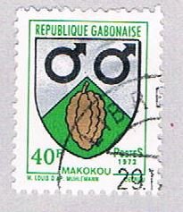 Gabon Coat of arms 40f - pickastamp (AP103304)