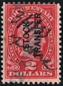 RD13 $2.00 Stock Transfer Stamp (1918) Cut Cancelled