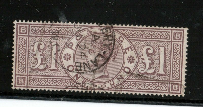 Great Britain #110 Very Fine+ Used With Light Cancel - Watermark Imperial Crown