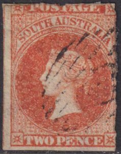 South Australia 1856-1859 SC 6b Used