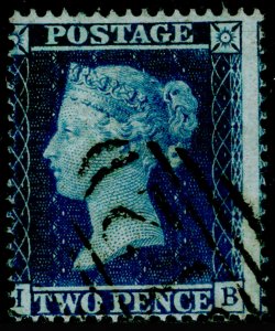 SG36a, 2d blue plate 6, LC16, FINE USED. Cat £375.