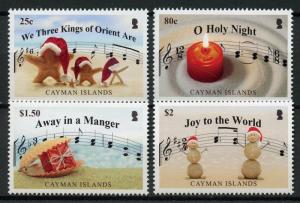 Cayman Islands 2018 MNH Christmas Carols Holy Night Away Manger 4v Set Stamps 