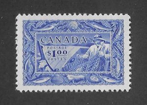 Canada Sc #302  $1 Fish  NH VF