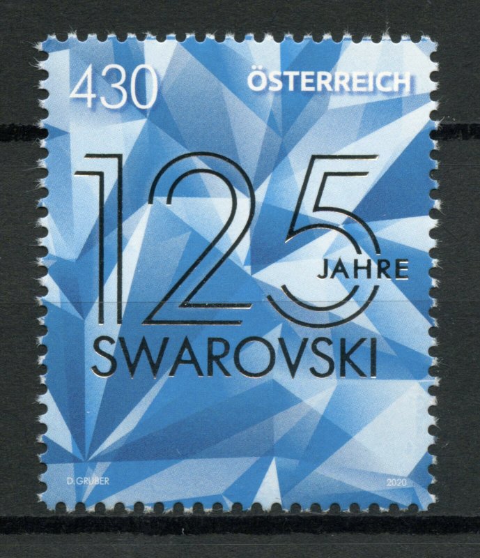 Austria Minerals Stamps 2020 MNH Swarovski Jewellery Diamonds Crystals 1v Set