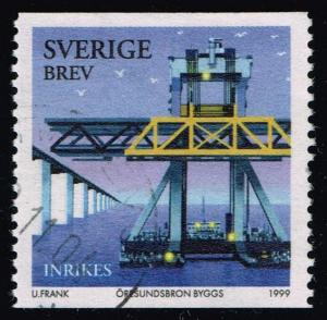 Sweden #2337 Swan Pontoon Crane; Used (0.40)