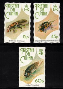 TRISTAN DA CUNHA 1993 Insects; Scott 521-23, SG 539-41; MNH