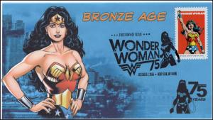 2016, Wonder Woman, Bronze Age, BW Pictorial Postmark, NY NY, 16-286